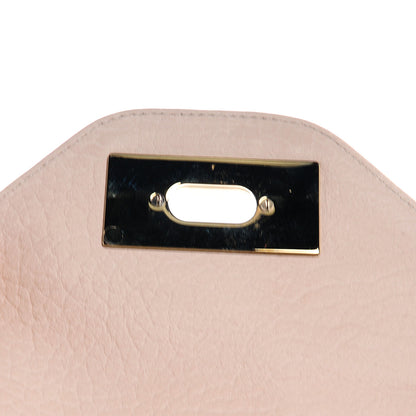 Chloe Grained Calfskin Sally Flap Bag Beige 9 of 10