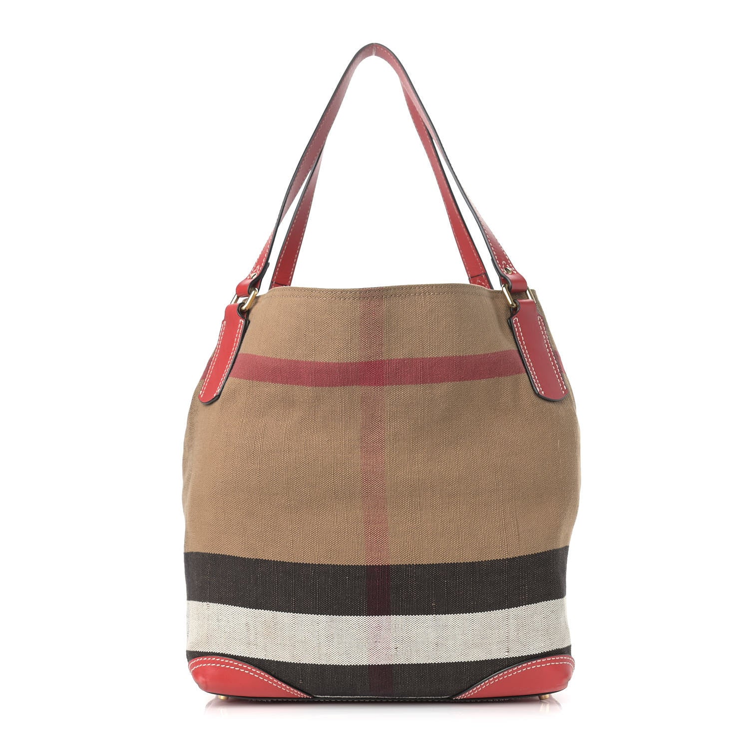 Burberry Canvas Mega Check Medium Maidstone Cadmium Red 1 of 15