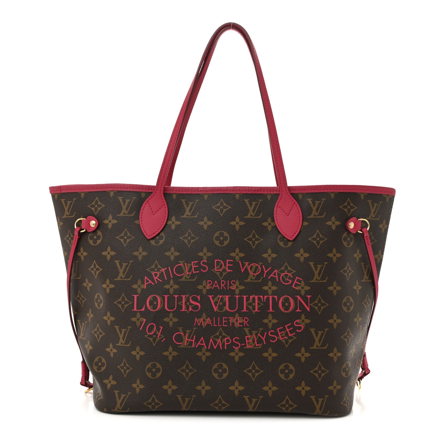 Monogram Articles de Voyage Ikat Neverfull MM Rose Indien