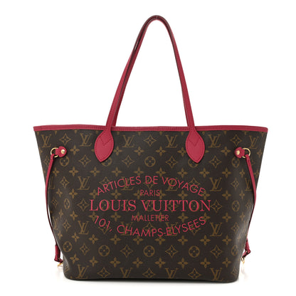 Louis Vuitton Monogram Articles de Voyage Ikat Neverfull MM Rose Indien 1 of 11