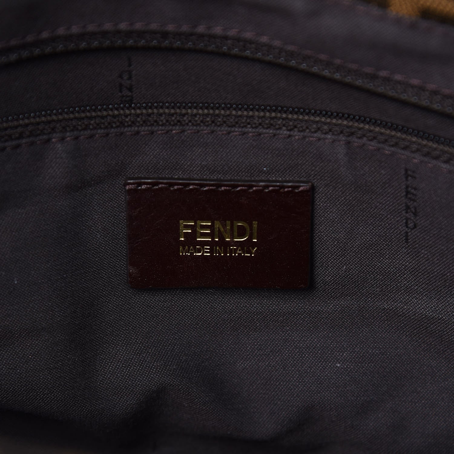 Fendi Zucca Patent Mia Shoulder Flap Tobacco 6 of 10