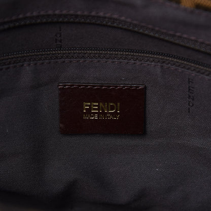 Fendi Zucca Patent Mia Shoulder Flap Tobacco 6 of 10