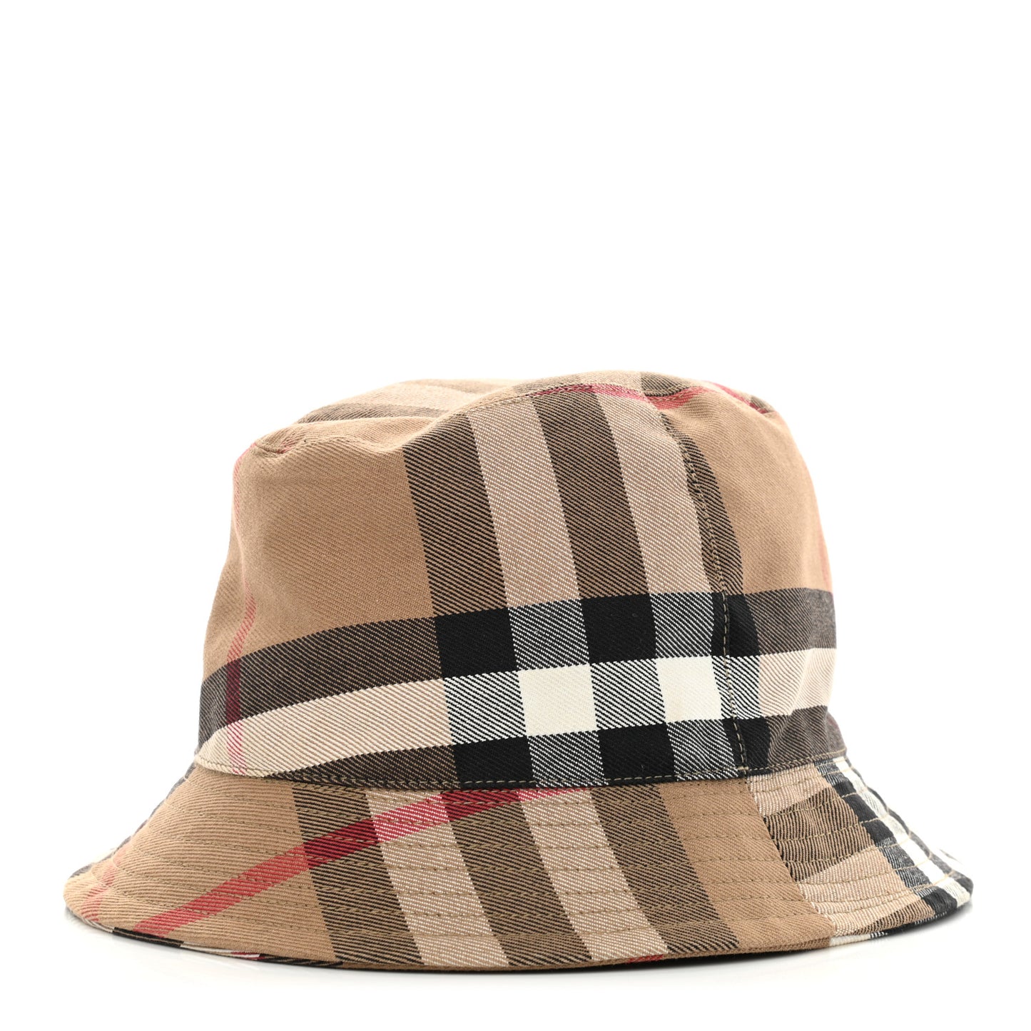 Technical Cotton Giant Check Bucket Hat M
