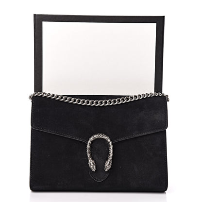 Gucci Suede Mini Dionysus Chain Wallet Black 11 of 11
