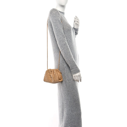 Bottega Veneta BOTTEGA VENETA Nappa Intrecciato The Mini Pouch Almond 2 of 11