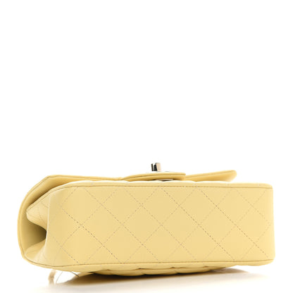 Chanel Lambskin Quilted Mini Top Handle Rectangular Flap Yellow 3 of 8
