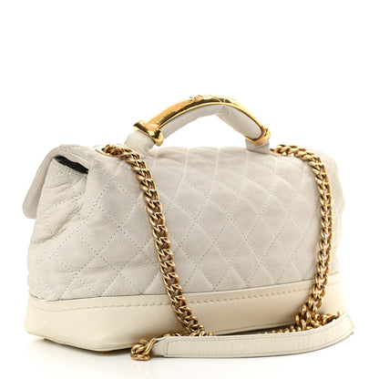 Chanel Iridescent Caviar Quilted Medium Globe Trotter Flap White 2 of 12