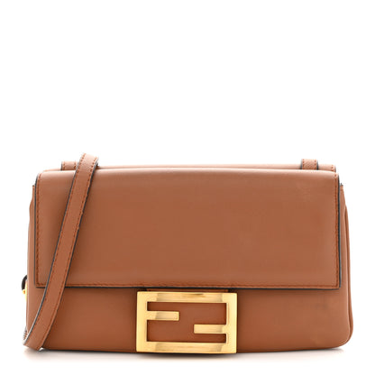 Fendi Vitello Grace Matte Duo Baguette Camel 1 of 12