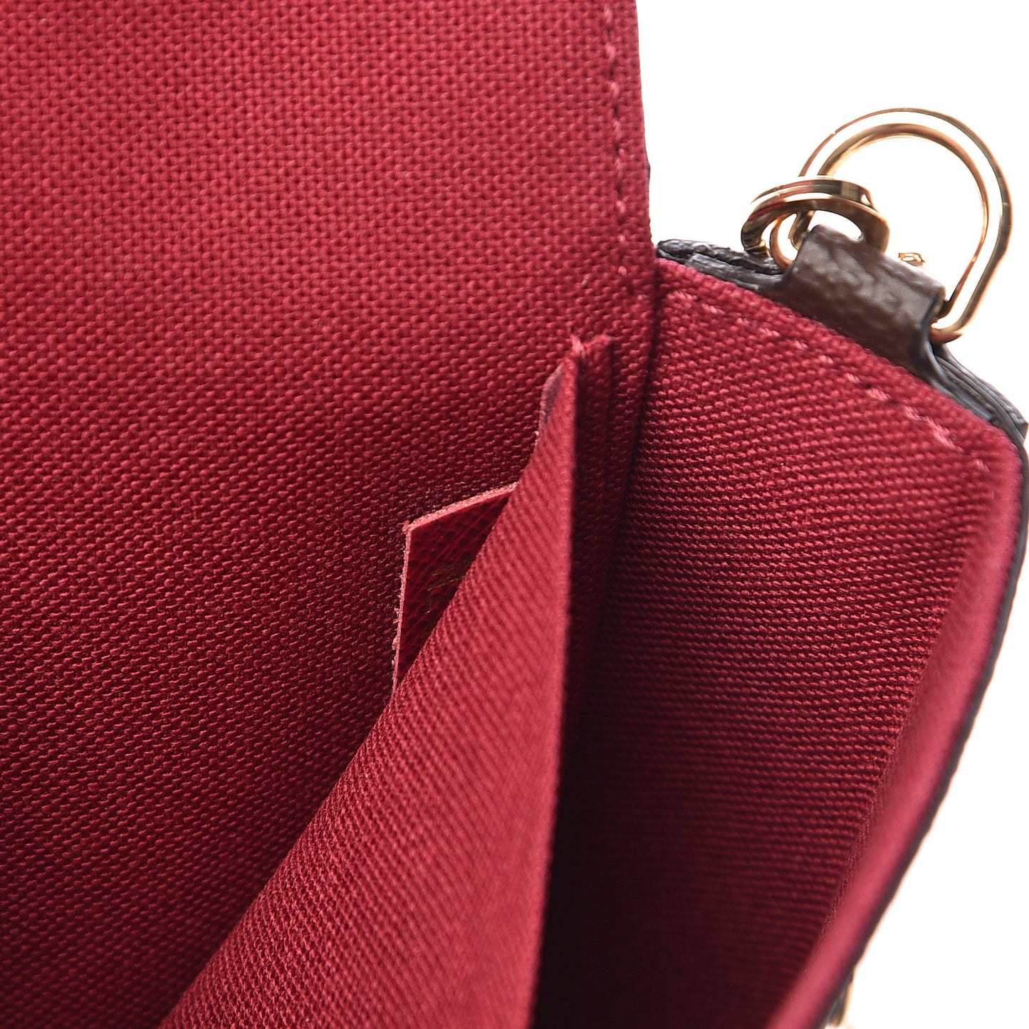 Monogram Pochette Felicie Chain Wallet Fuchsia