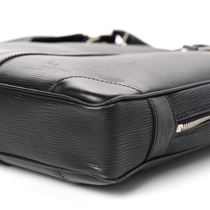 Louis Vuitton Epi Porte-Documents Voyage Briefcase Black 7 of 8
