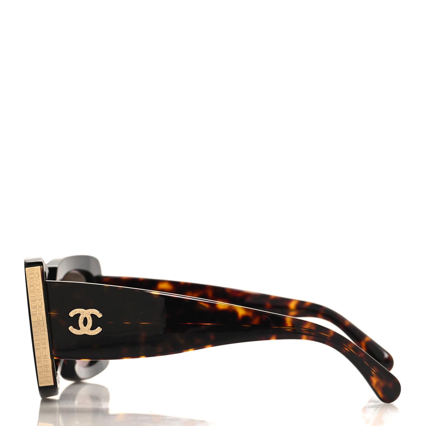Acetate Rectangle Sunglasses 5435-A Tortoise