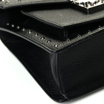 MCM Calfskin Studded Small Patricia Satchel Black 5 of 7