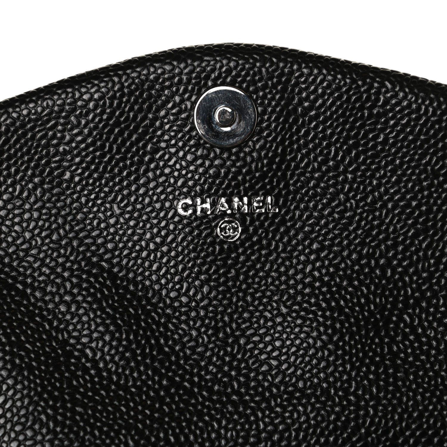 Chanel Caviar Half Moon Wallet On Chain WOC Black 7 of 12
