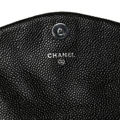 Chanel Caviar Half Moon Wallet On Chain WOC Black 7 of 12