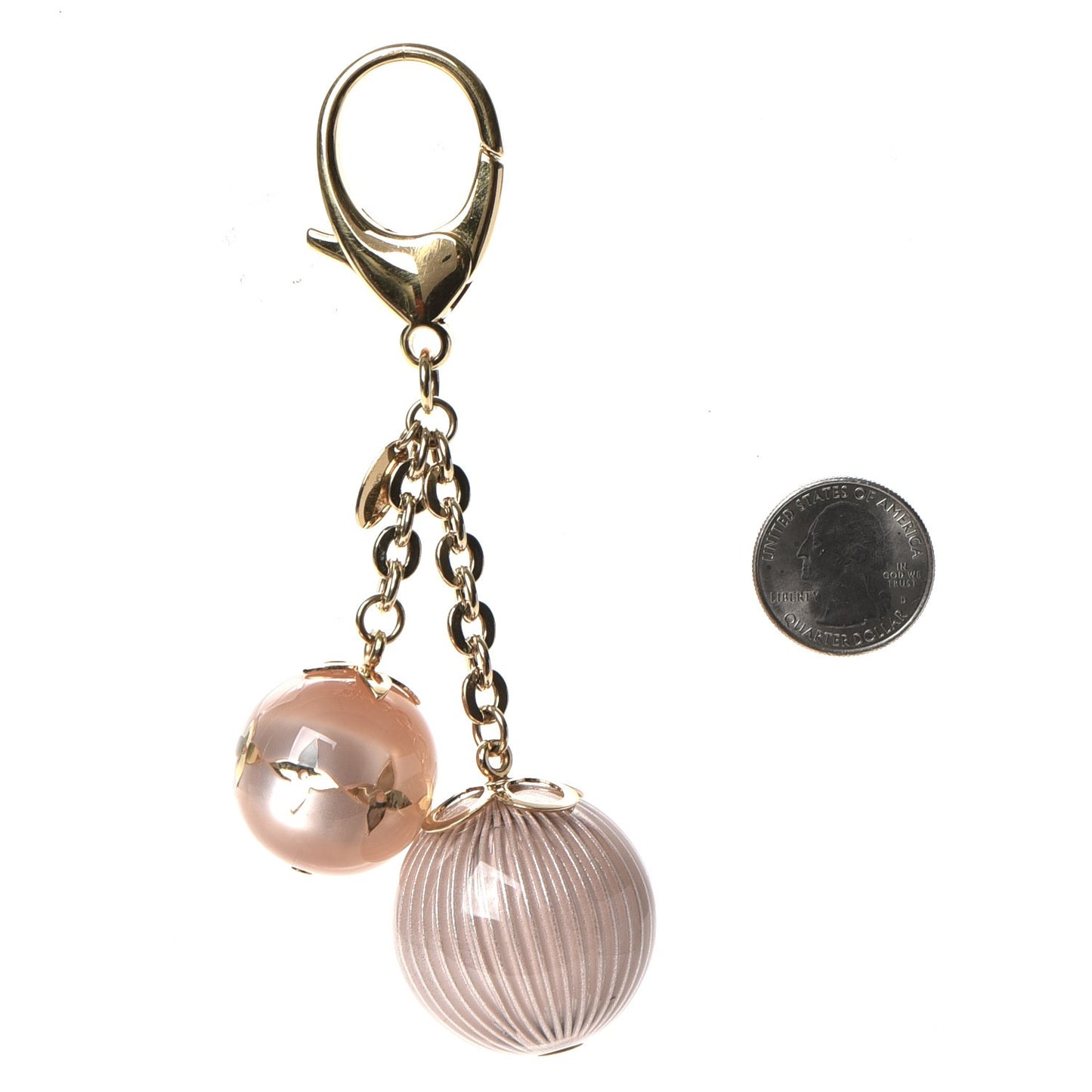 Fleur Ball Bag Charm Pink