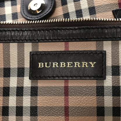Burberry Haymarket Check Large Canterbury Tote Chocolate 7 of 9