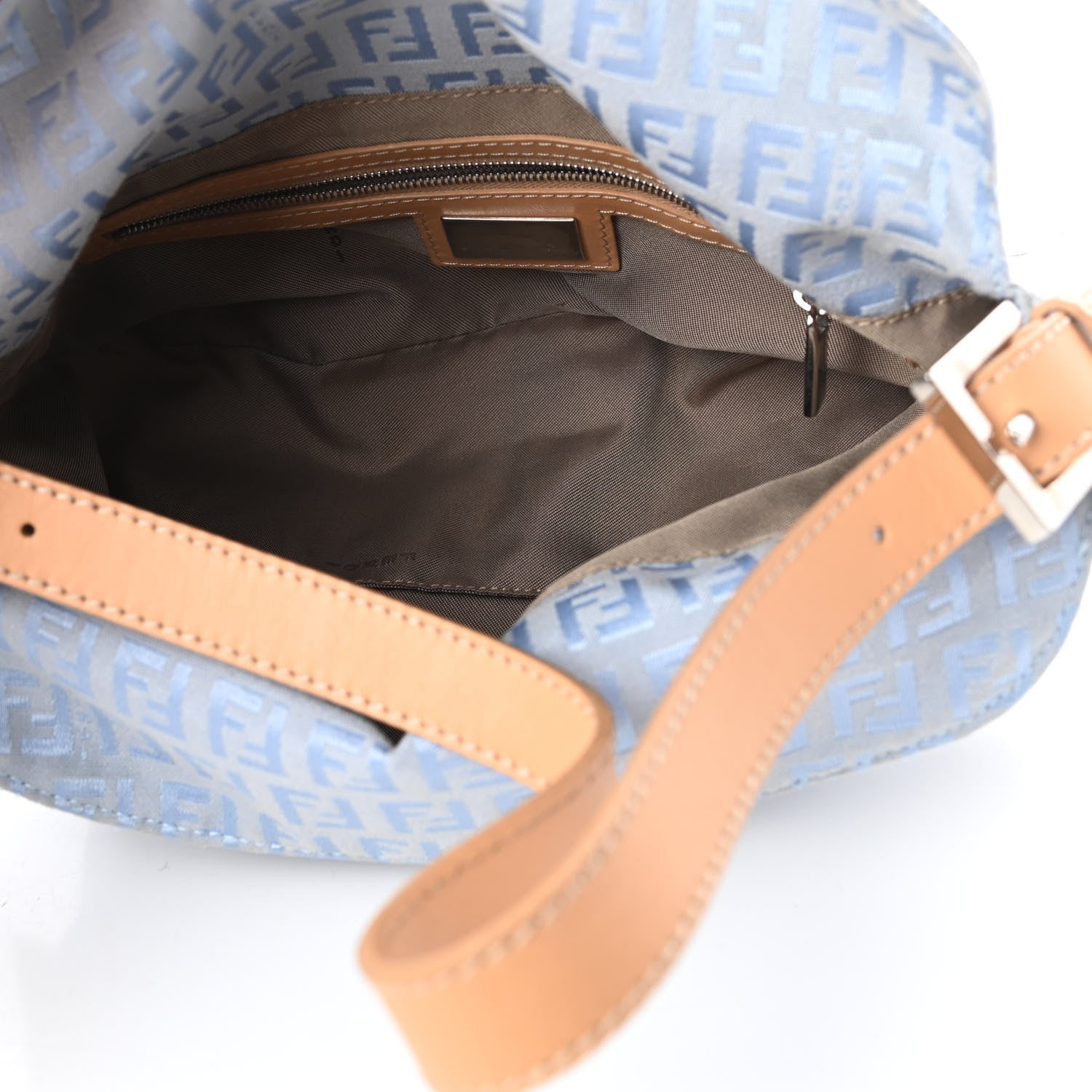 Fendi Zucchino Baguette Blue 5 of 13