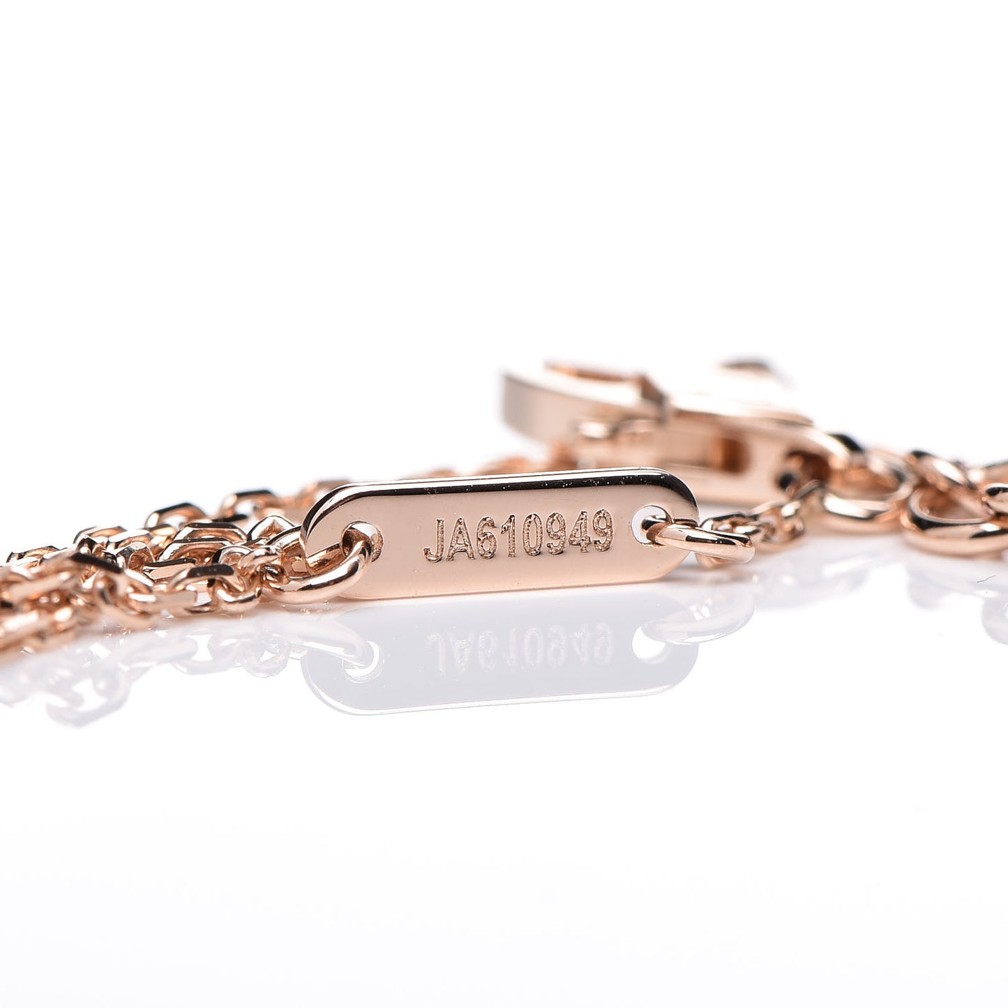 18K Rose Gold Carnelian Sweet Alhambra Bracelet