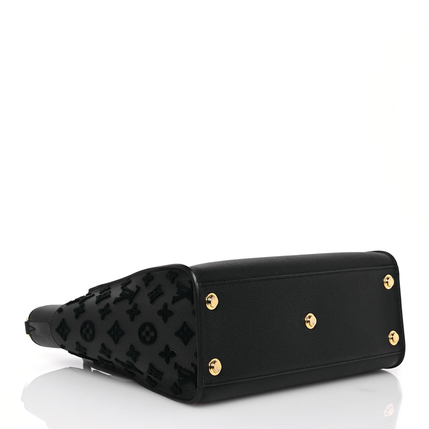 Louis Vuitton Calfskin Monogram Tufting On My Side Black 4 of 9