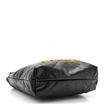 Chanel Shiny Calfskin Quilted Mini Chanel 22 Black 4 of 11