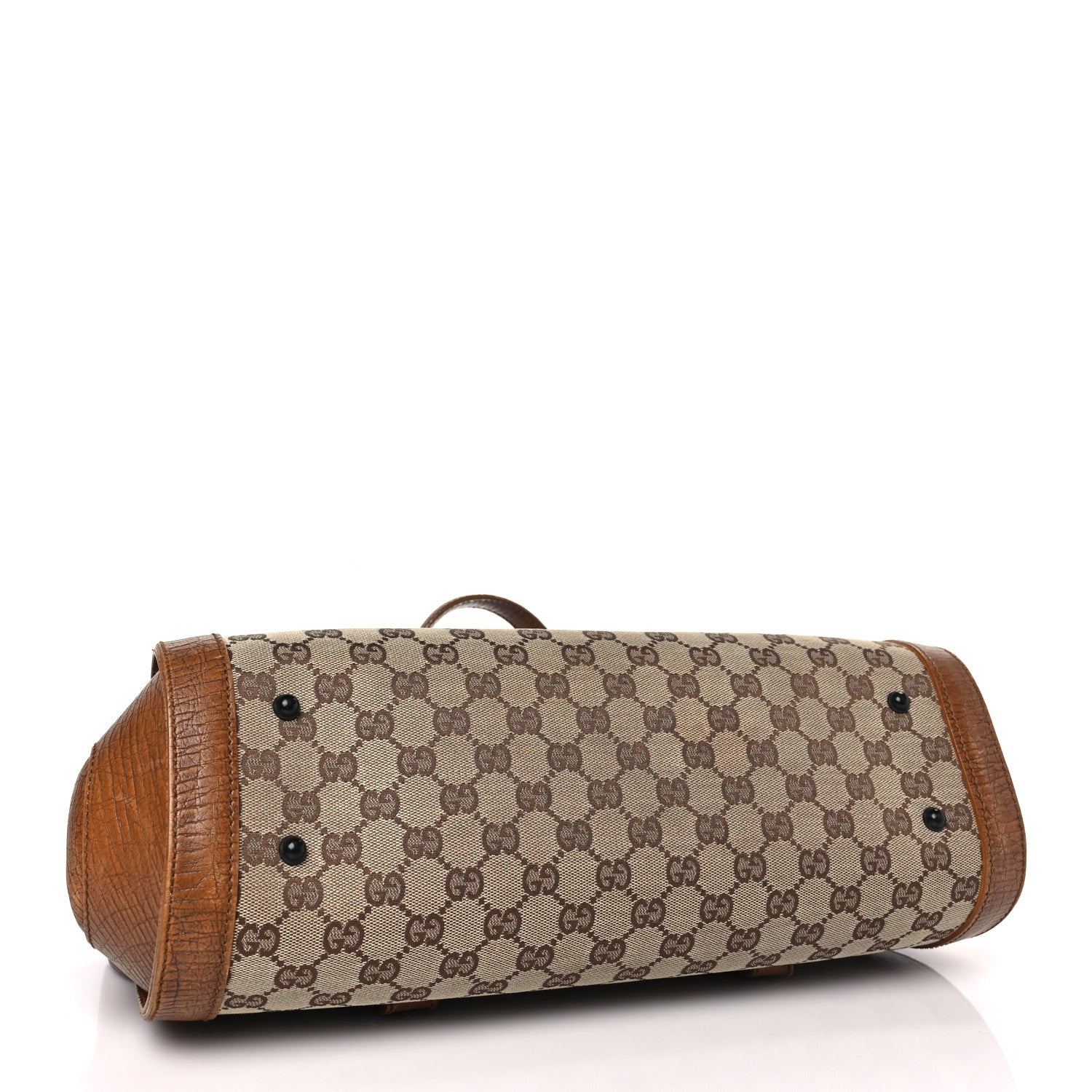 Gucci Monogram Bamboo Bullet Handbag Brown 4 of 10