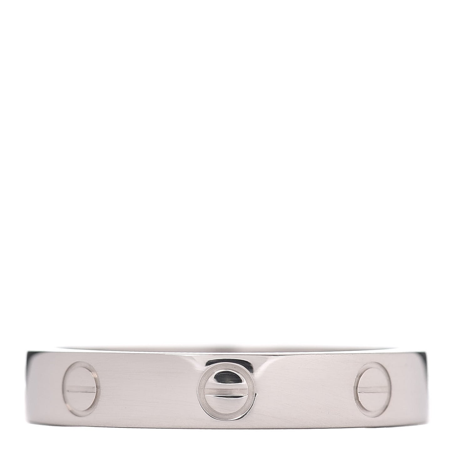 18K White Gold 3.5mm LOVE Wedding Band Ring 60 9