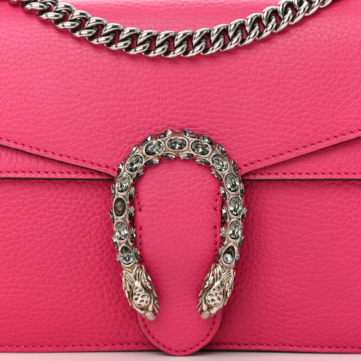Dollar Calfskin Small Dionysus Shoulder Bag Box Pink