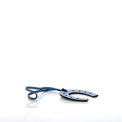Hermes Swift Paddock Horseshoe Bag Charm Bleu De Galice 4 of 5
