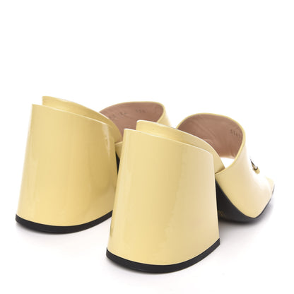 Gucci Patent Lexi Horsebit High-Heel Slide Sandals 36 Burro 4 of 10