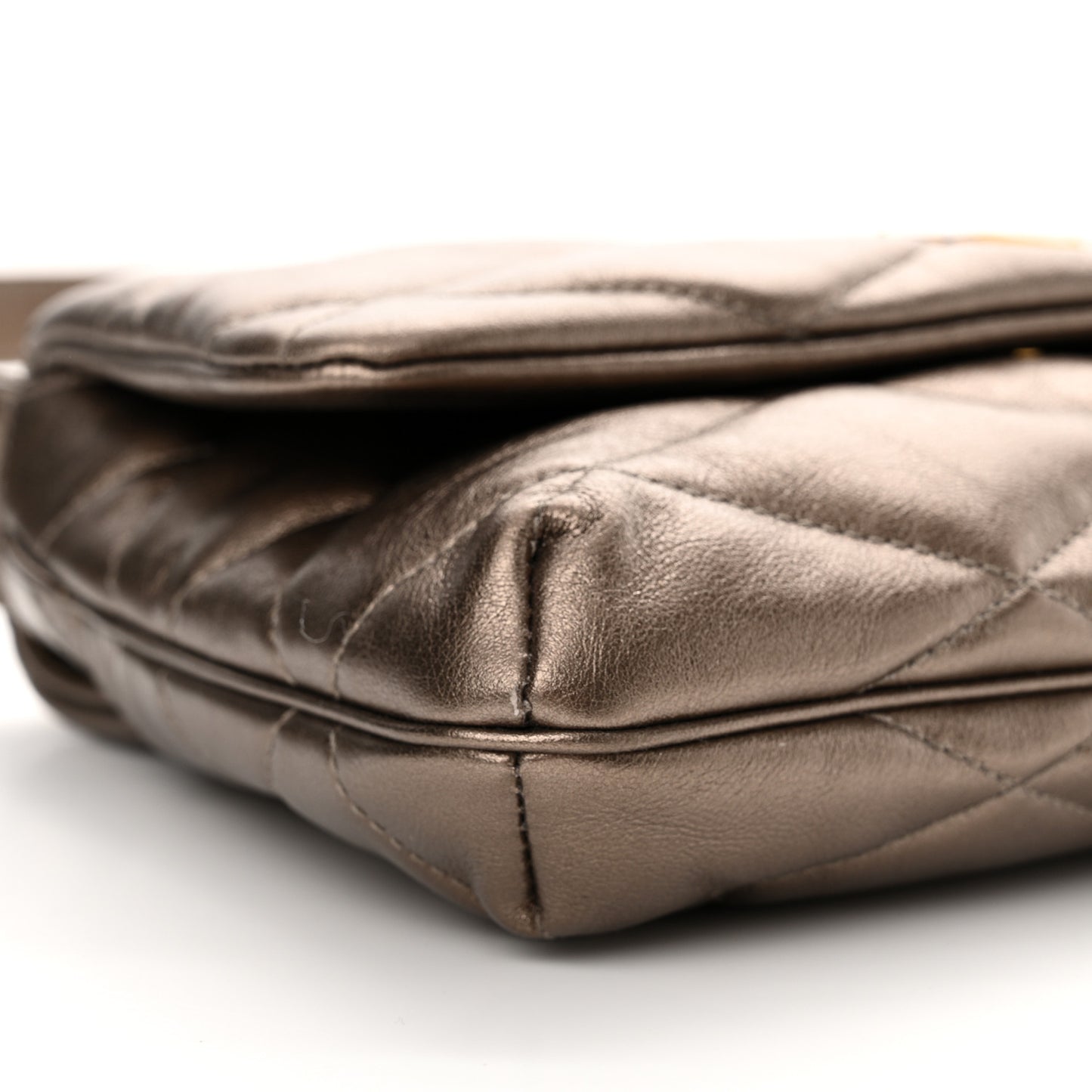 Lambskin Quilted Le 57 Diamond Shoulder Bag Piombo