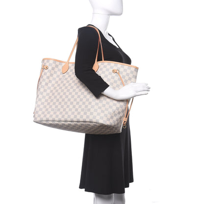Louis Vuitton Damier Azur Neo Neverfull GM Rose Ballerine 2 of 11