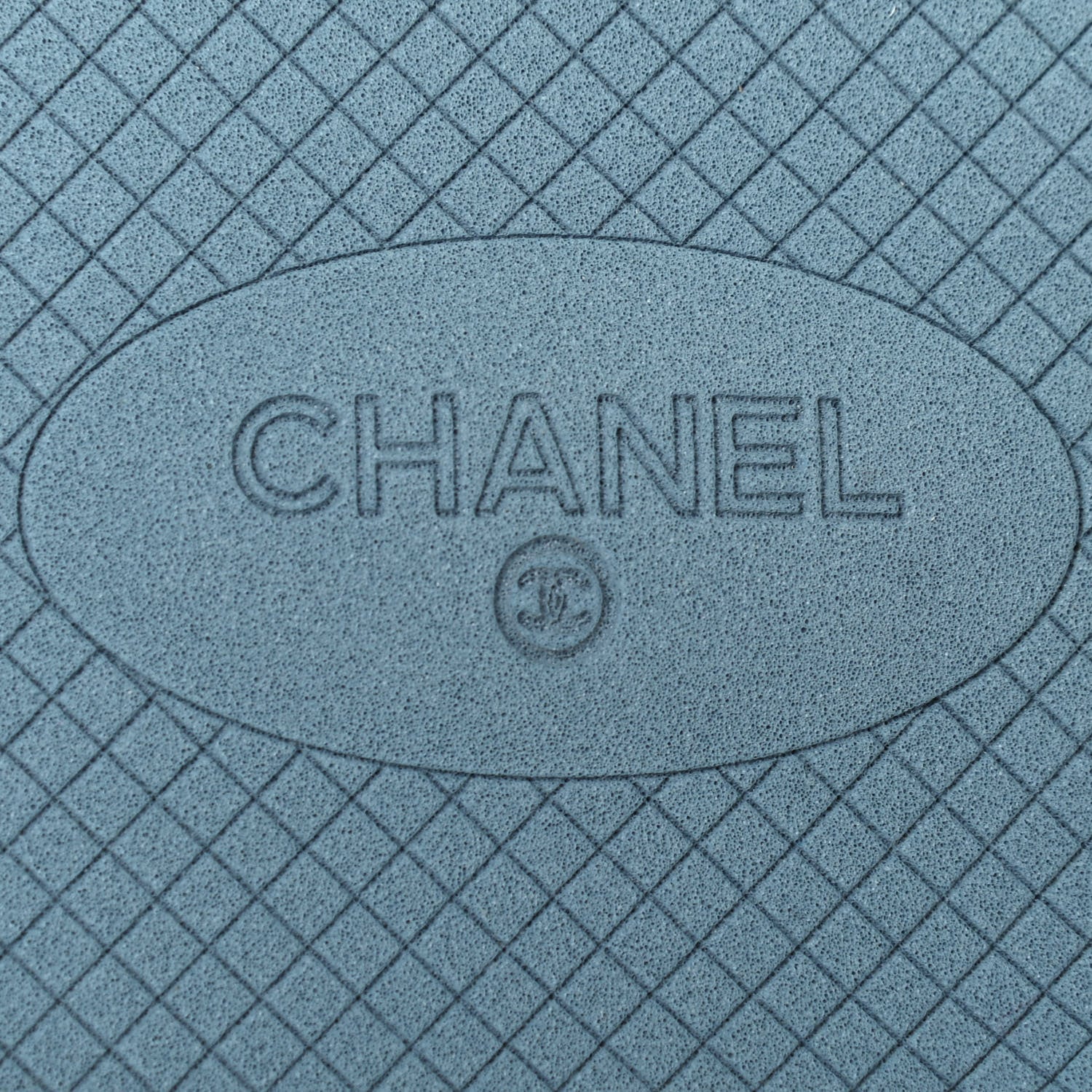 Chanel Fabric Rubber Coco Slides 38 Blue 7 of 8