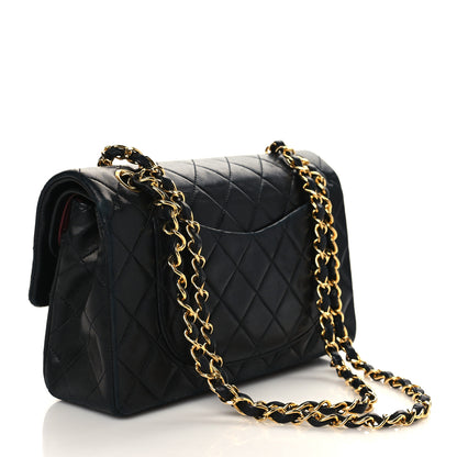 Chanel Lambskin Quilted Small Double Flap Black 3 of 9