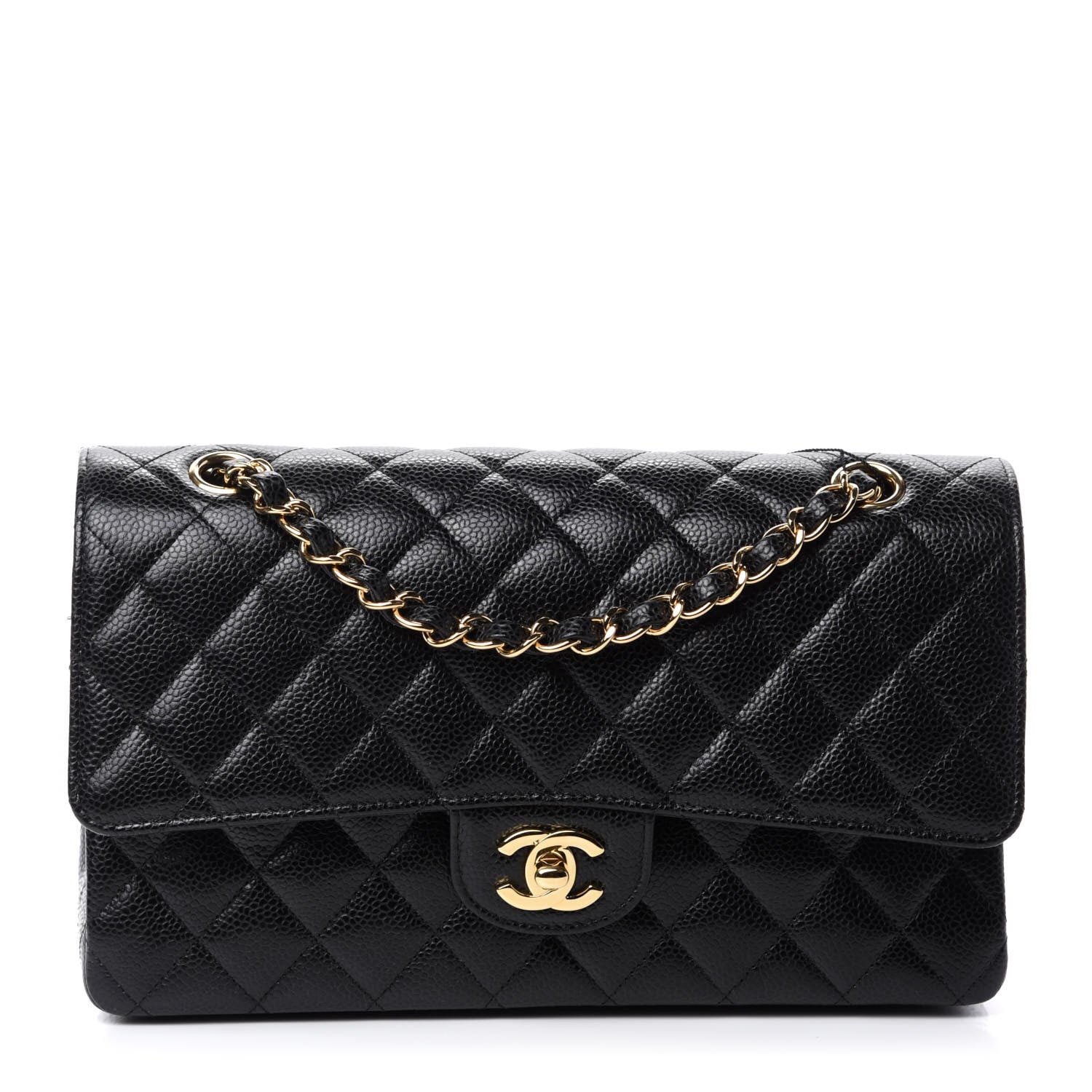Chanel Caviar Quilted Medium Double Flap Black 1 of 11