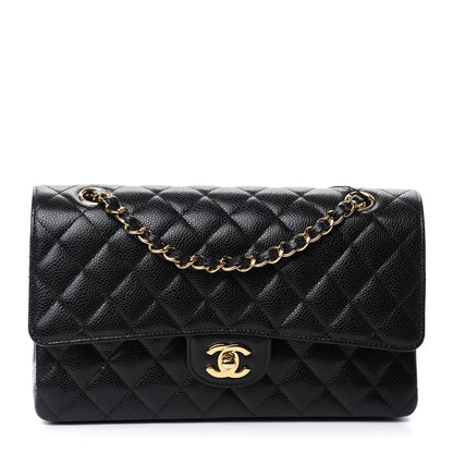 Chanel Caviar Quilted Medium Double Flap Black 1 of 11