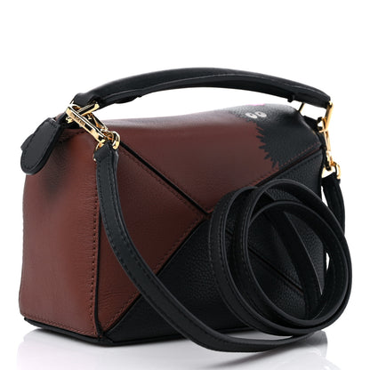 Loewe Calfskin Spirited Away Print Mini Puzzle Bag Havana 3 of 9