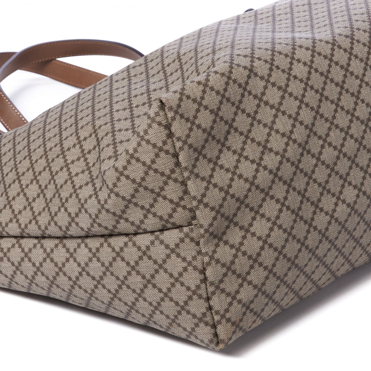 Coated Canvas Diamante Plus Tote Bag Brown