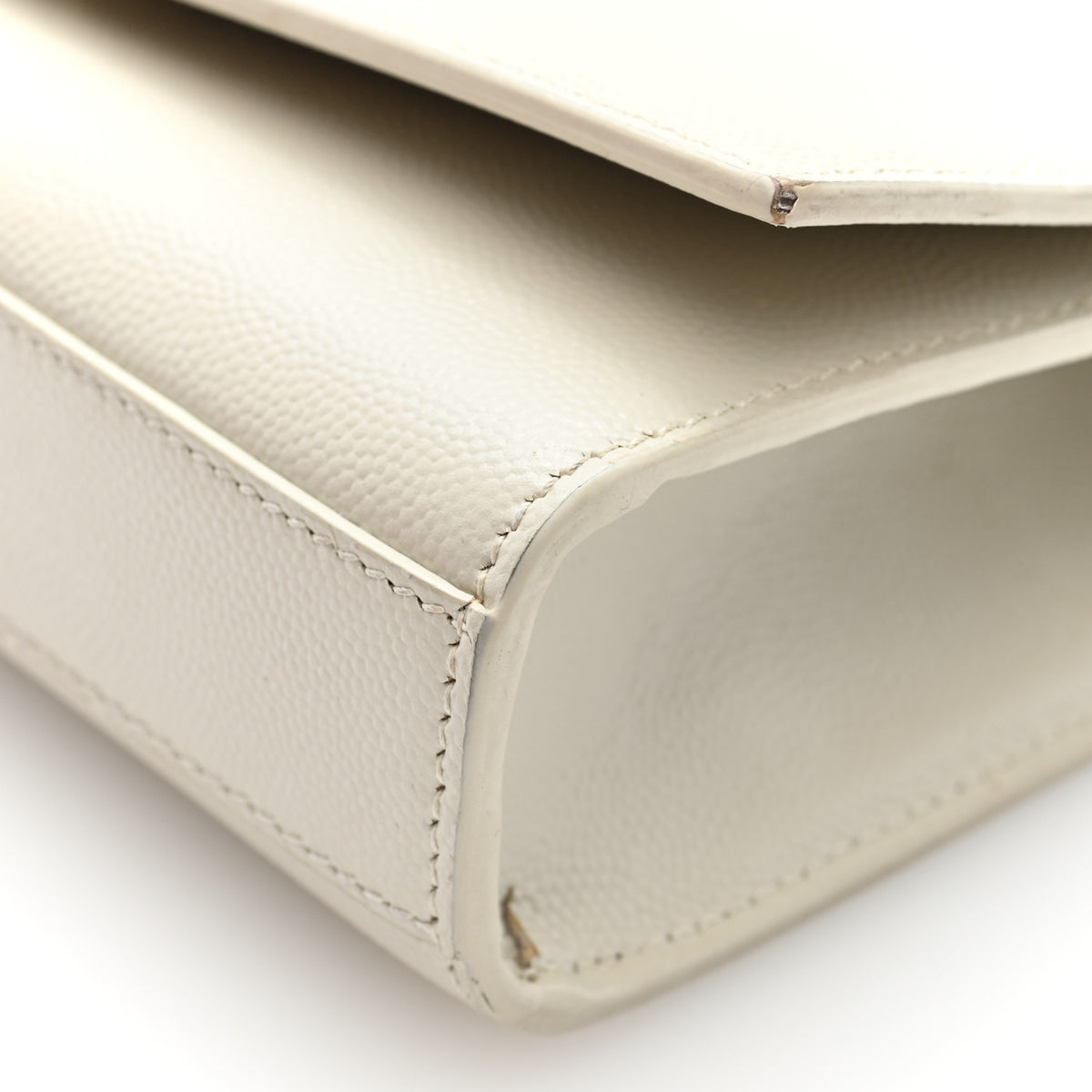 Saint Laurent Grain De Poudre Small Monogram Kate Satchel Crema Soft 9 of 9