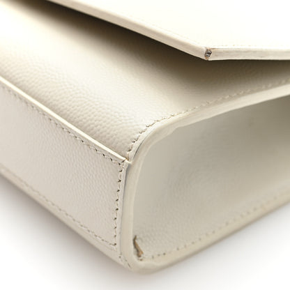 Saint Laurent Grain De Poudre Small Monogram Kate Satchel Crema Soft 9 of 9