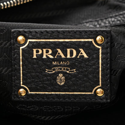 Prada Vitello Daino Hobo Black 5 of 10