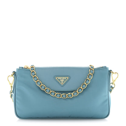 Prada Tessuto Nylon Saffiano Crossbody Bag Turchese 1 of 13