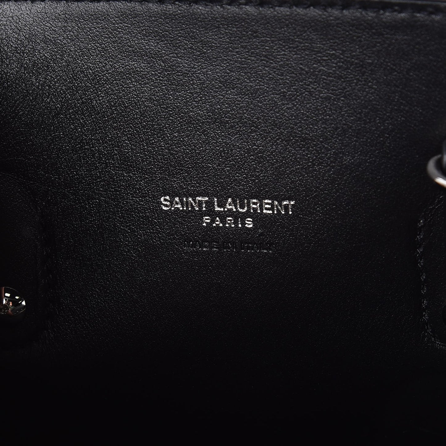Grained Calfskin Baby Sac De Jour Black