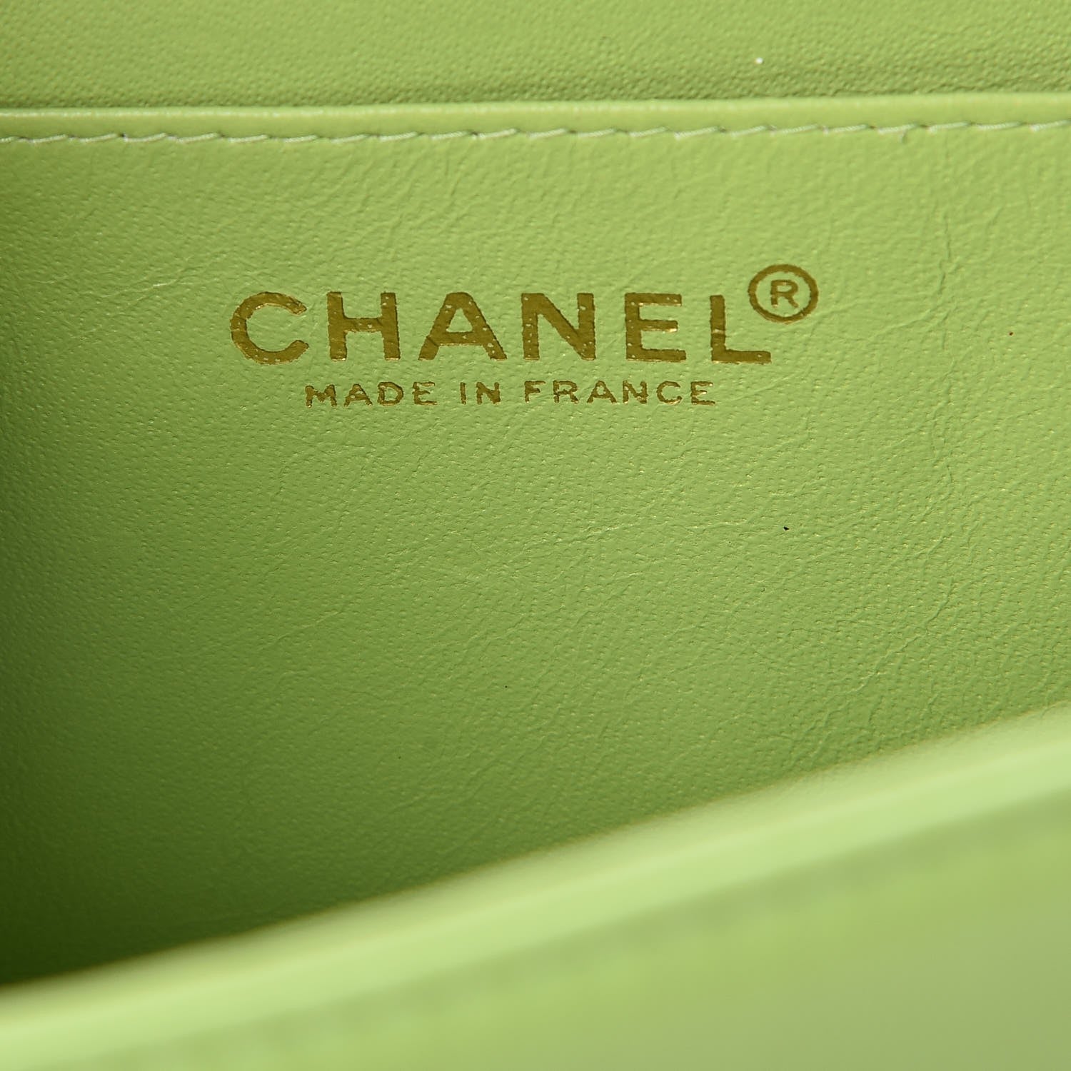 Chanel Lambskin Chocolate Bar Accordion Mademoiselle Flap Green 7 of 8