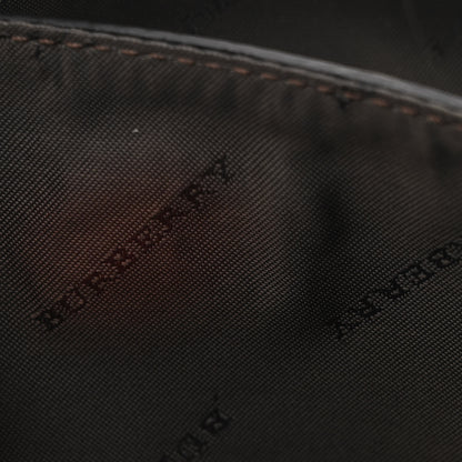 Burberry Haymarket Check Vanity Crossbody Bag Chocolate 12 of 12