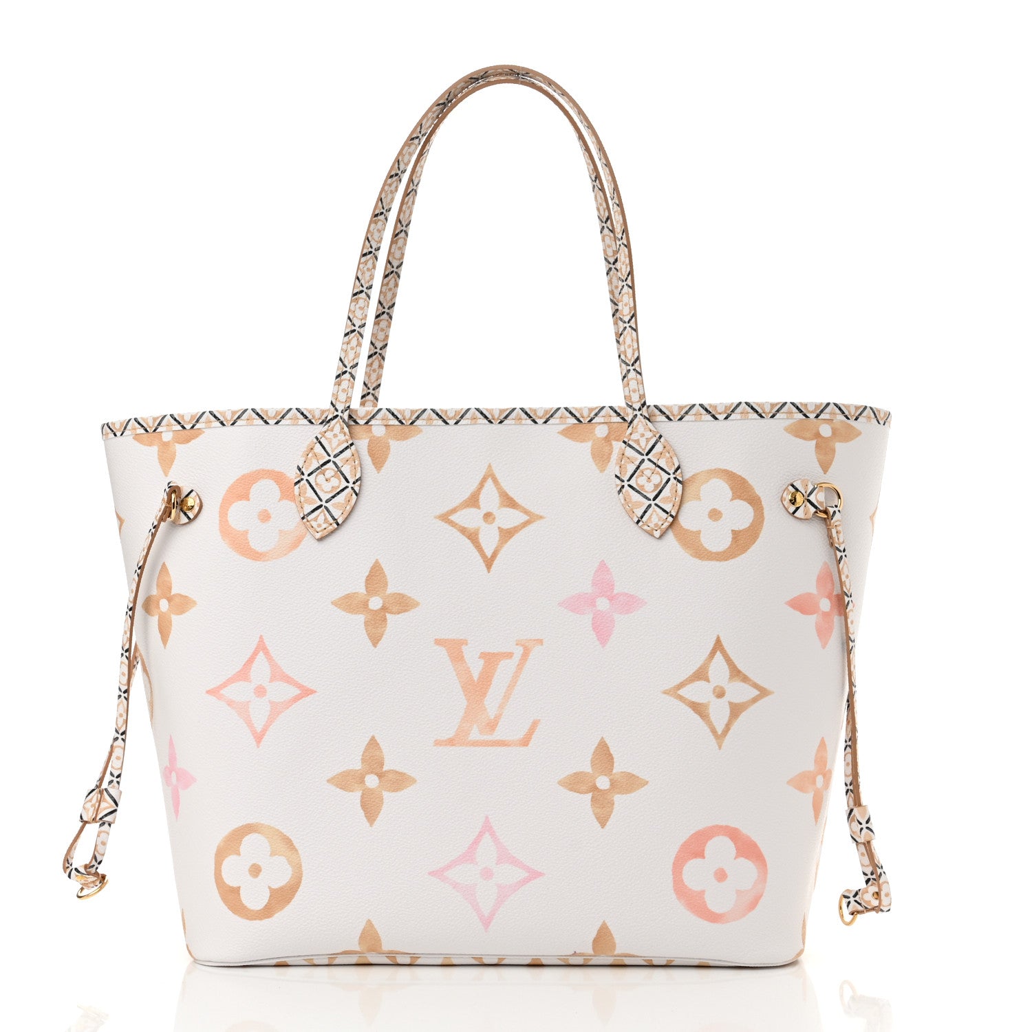 Louis Vuitton Monogram Giant By The Pool 2.0 Neverfull MM Beige 2 of 11