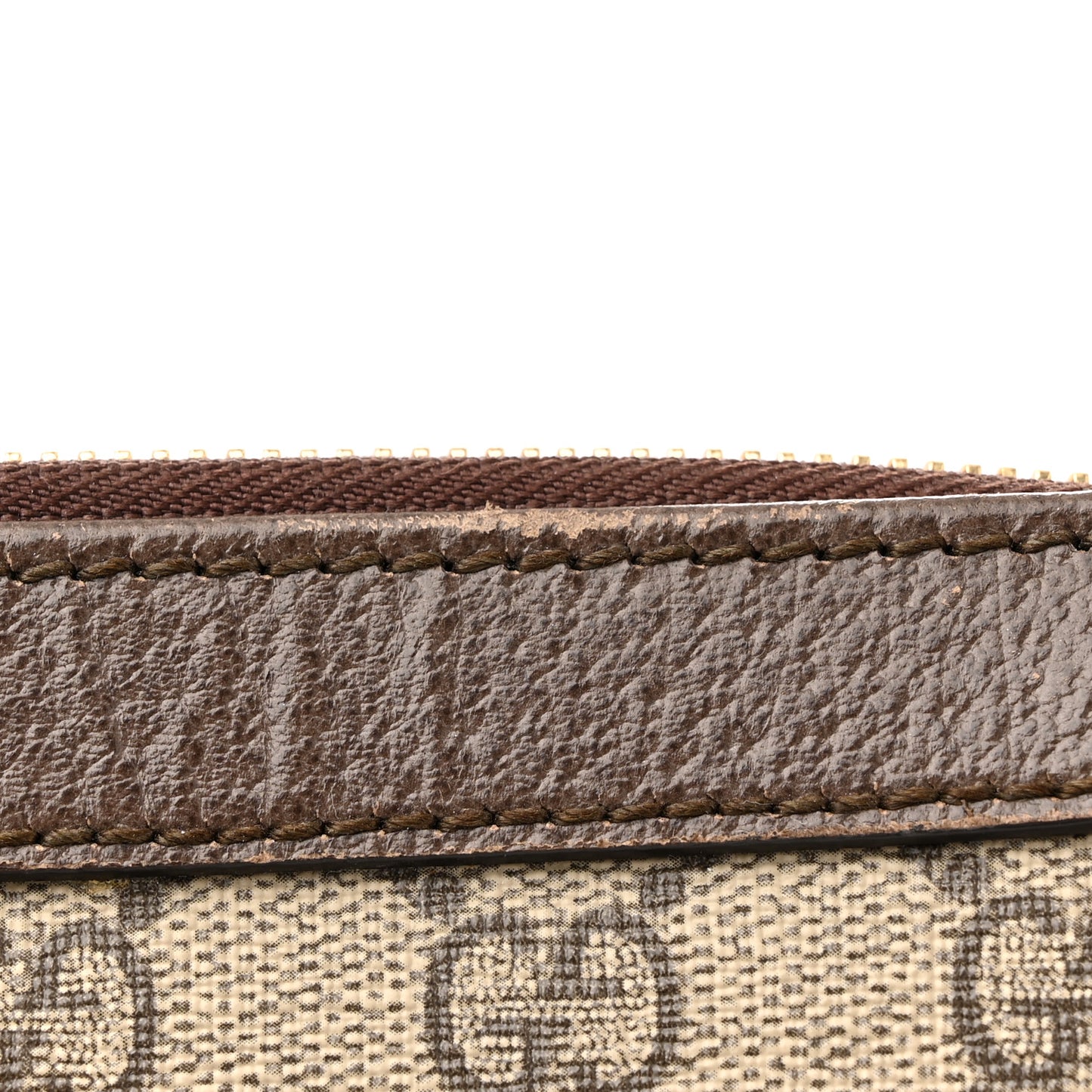 GG Supreme Monogram Web Medium Ophidia Tote Bag Brown