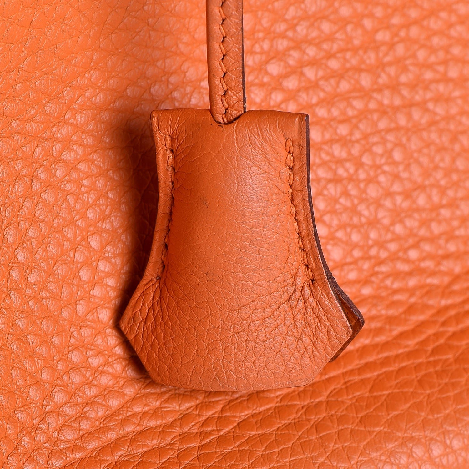 Hermes Taurillon Clemence Birkin 30 Orange 38 of 39
