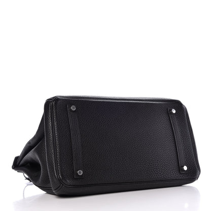 Hermes Taurillon Clemence Birkin 35 Black 5 of 39
