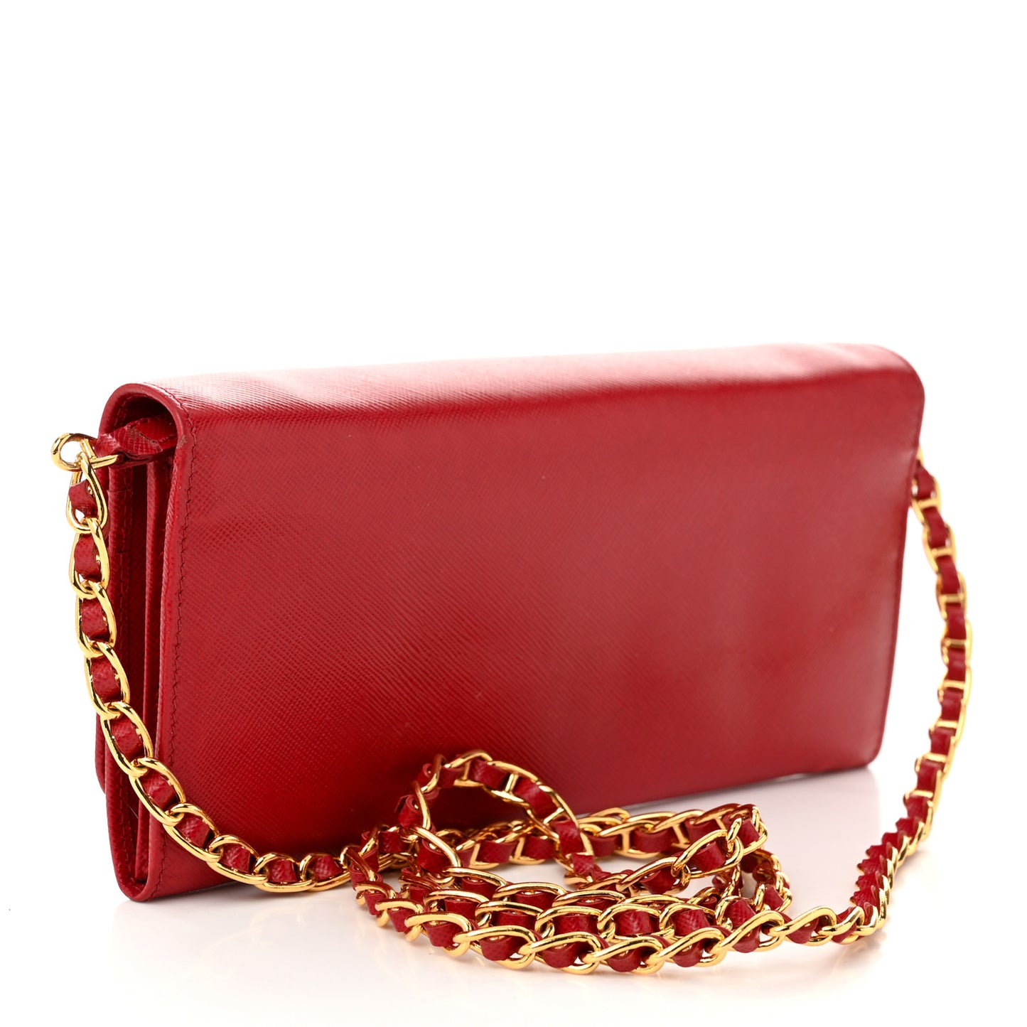 Saffiano Wallet on Chain Fuoco