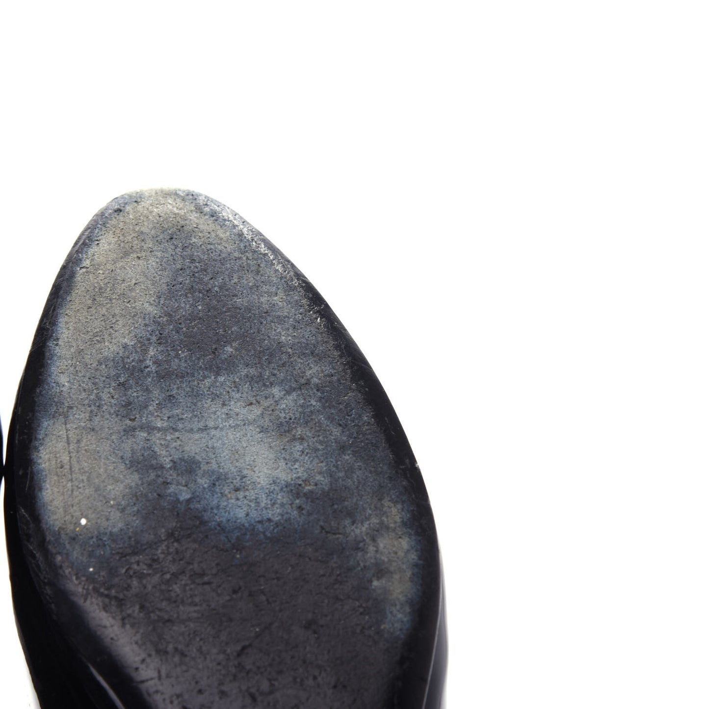 Patent Cap Toe Ballerina Flats 37 Black White